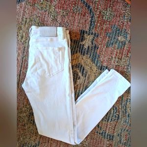 All Saints Skinny Ripped White Jeans